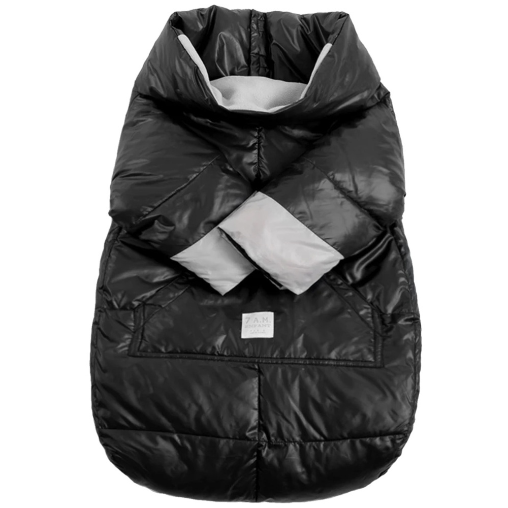 7AM Quilted Easy Cover, Large (3-6years old), Black & Gray